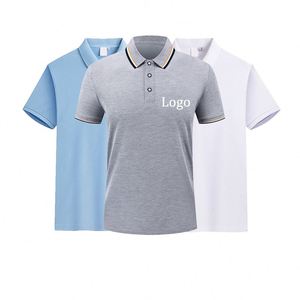 Polo uni en coton et polyester de haute qualité à séchage rapide pour hommes polos personnalisés en gros - Product Image 1