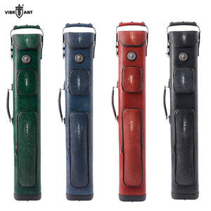 Thằn lằn mobula mới màu đen 7 lỗ PU da chống nước hồ bơi bi-a Cue trường hợp tùy chỉnh 4 mông 3 trục 1/2 chia 9 quả bóng bi-a - Product Image 1