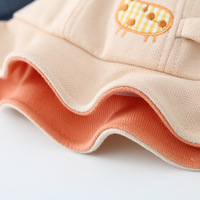 Gorro de Pescador para Bebé, Estilo Coreano, Lindo, para Niños y Niñas, 100% Algodón, Protección Solar, Transpirable, Moderno, Gorro de Pescador Delgado