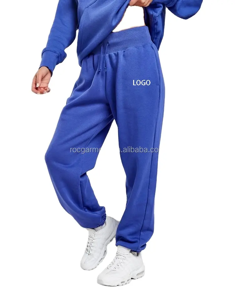 OEM Wholesale Streetwear Joggers Custom 60 Cotton 40 Polyester Womens Sports Blank Track Pants