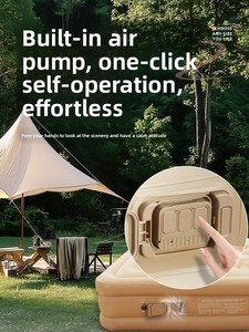 Luxury <b>Foldable</b> Modern Inflatable Air <b>Mattress</b> Built-In Pump Comfortable for Indoor Outdoor Camping Travel Bedroom Use - Product Image 3