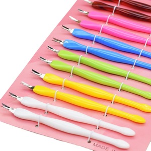 Populaire 12 Pack Ongles Cuticule Fourchette Couteau Remover Tondeuse Poussoir Peau Morte Fourchette <span class=keywords><strong>Manucure</strong></span> Pédicure Nettoyant Soins pour Nail Shop - Product Image 5