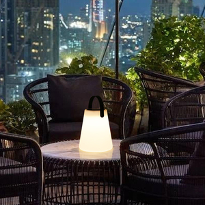 Hiện đại bên ngoài RGB LED năng lượng mặt trời đèn ngoài trời gardne partio không thấm nước trắng PE nhựa treo phong cách đèn lồng bảng đèn - Product Image 5