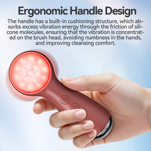 <span class=keywords><strong>Brosse</strong></span> <span class=keywords><strong>nettoyante</strong></span> électrique vibrante rose pour le visage, étanche, système d'exfoliation et de nettoyage en profondeur pour la peau, vente en gros - Product Image 6