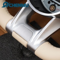 Volant sport pour Mercedes-Benz W213 W222 W166 Classe C Classe E Classe S GLE CLA GLS W211 W212 Cuir perforé blanc