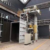 Máquina de granallado con cilindro de gancho profesional de granallado Equipo DE LIMPIEZA DE GRANALLADO Tipo de gancho Máquina de granallado