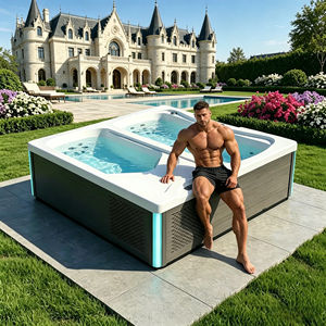 Baignoire de massage extérieure pour bain froid avec système de filtration Ozene pour la récupération, la cryothérapie et l'utilisation à domicile comme spa - Product Image 1