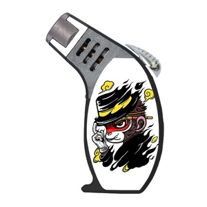 Briquet à gaz incliné en plastique rechargeable, nouveau design américain 2025, pas cher, mignon, avec logos personnalisés, pour cadeaux de cigares - Product Image 2