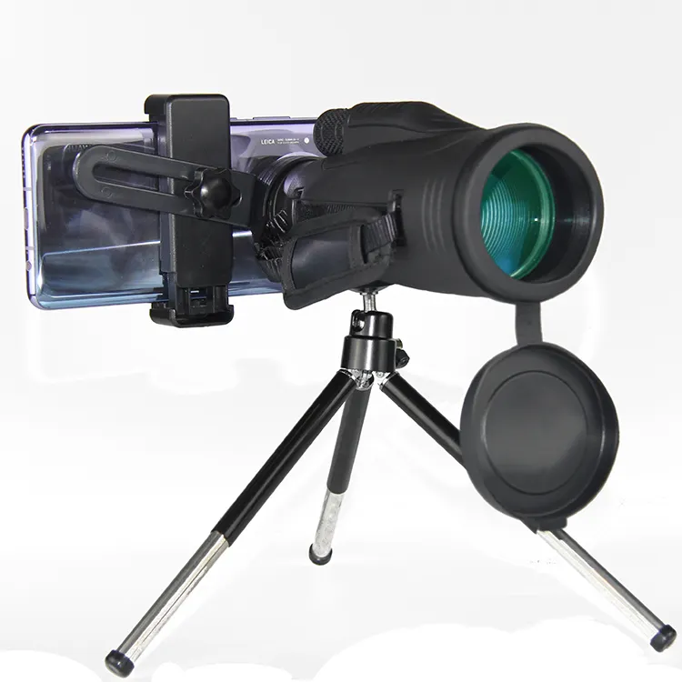 IPX6/IPX7 Monocular Telescope With Tripod Hunting Non-Slip 10x50 Shooting For SmartPhone