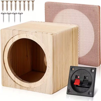 Boîte à haut-parleur en bois vide, boîte à haut-parleur en bois vide de 10 pouces, boîte de rangement en bois vide