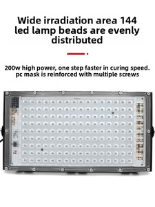 Lámpara UV de Alta Potencia 110V 220V para Secador de Uñas, Reparación de Pantallas de Teléfono y Pegamento de Resina UV, <span class=keywords><strong>Luz</strong></span> Verde, <span class=keywords><strong>Luz</strong></span> Púrpura, Exposición UV LED - Product Image 3