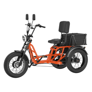 Triciclo Eléctrico de Alta Calidad de 1500W, con Capacidad de Carga de 550 Libras, Marco de Aleación de Aluminio, Neumáticos Gruesos de 20 Pulgadas, Triciclo de Carga de <span class=keywords><strong>3</strong></span> Ruedas para Adultos - Product Image 2