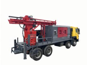 HRL-400トラック搭載水井掘削リグ400m小型中古空気圧掘削リグ車載機