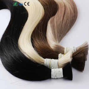 Trắng số lượng lớn tóc con người Trinh Nữ lớp biểu bì Nga tóc vàng Remy nguyên đôi rút ra phụ nữ extensiones cabello 100% tự nhiên phần mở rộng tóc - Product Image 1