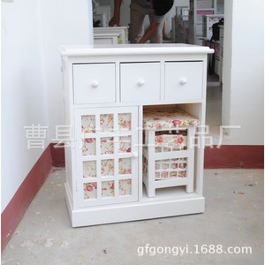 White Solid Wood Dressing <b>Table</b> With Mirror And Stool Multifunction Bedroom <b>Vanity</b> For Children Adults Elderly - Product Image 4