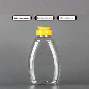 Bán Buôn 200Ml Mật Ong Chai Thực Phẩm Cấp Pet Nhựa Xách Tay Bóp <span class=keywords><strong>Jar</strong></span> Lật Top Cap Cho Gà Nước Sốt Salad Trái Cây Nước Ép Cà Chua - Product Image 5