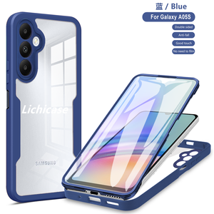 Lichicase Hai Mặt 360 Đầy Đủ Bảo Vệ Điện Thoại Bìa Đối Với Samsung A05 A05s A25 A55 Pha Lê Acrylic Rõ Ràng Trường Hợp - Product Image 2