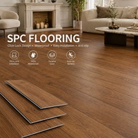 Umweltfreundlicher SPC-Bodenbelag mit Klicksystem, Verschleißfester Vinyl-Steinboden für Wohn- und Gewerbebereiche, Piso SPC