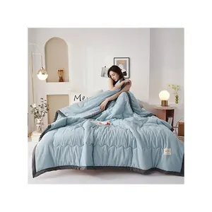 Ensemble de literie de luxe couette coton/polyester/microfibre ensemble de couettes Twin/Queen/King Size grand lit d'été couette couverture