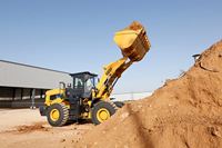 Mini-chargeuse compacte 665F à chargement par le haut, chargeuse de grumes et chargeuse frontale, capacité de 2,9 à 5,5 m pour la construction, 20,5 tonnes