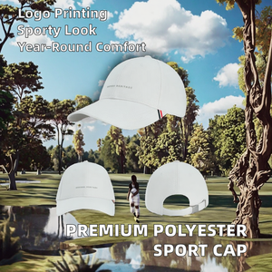 Casquette de golf et de baseball 6 panneaux en polyester 100 % premium, avec logo personnalisé imprimé, respirante, unisexe, pour activités sportives en extérieur, protection solaire toutes saisons - Product Image 2