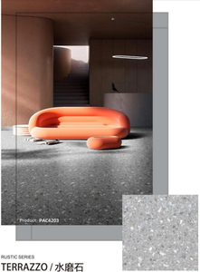 Baldosas de Porcelana Cerámica Terrazzo de Diseño Moderno PARCOS para Exteriores, 300x300/600x600mm, Antibacterianas, Antideslizantes, Aislantes del Calor - Product Image 5
