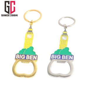 14 Năm Nhà Máy Tùy Chỉnh Kim Loại Lớn Ben Men Mở Chai Keychain Thủ Công Quà Tặng Với Keyring Đúc Kỹ Thuật - Product Image 5