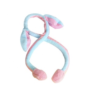 थोक पार्टी के हेडवियर प्लग कपड़े के साथ फ्लैशिंग खरगोश की बंनी कान चमकदार हेडबैंड लाइट अप - Product Image 5