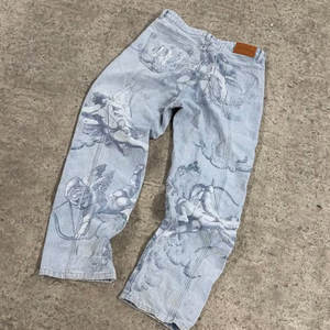 Pantalones Vaqueros de <span class=keywords><strong>Hombre</strong></span>, Estilo Vintage, Lavado Ácido, Negros, de Pierna Recta, con Remaches, Holgados, con Dobladillo Deshilachado - Product Image 2