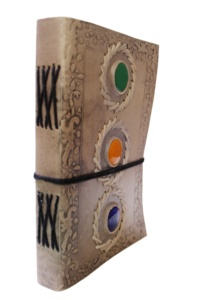 Venta al por mayor diario de cuero cuaderno único 3 piedra con cierre de correa 9x5 2021-diario - Product Image 2