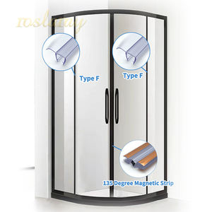 Sello de <span class=keywords><strong>ducha</strong></span> para pantallas Tira de sellado de goma impermeable de vidrio de 10mm Barrera de agua apposite Succión magnética - Product Image 2