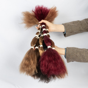 Extensions de cheveux vierges brésiliens en gros, bruts, en vrac, style bohème, ondulés et mouillés, pour tresses au crochet, style de cheveux naturels pour le tressage - Product Image 4