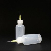 50ml Mehrzweck-Flüssigkeitsspenderflasche mit Nadelspitze, Langlebige Kunststoff-Quetschflasche für Rosin, Öl und Klebstoff
