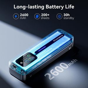 포메모 M832D A4 휴대용 프린터 무선 무잉크 프린터 (휴대폰, 노트북용), 여행 및 업무용 감열 프린터 - Product Image 2