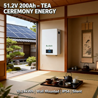 Baterai Lithium Ion 10kWh 48V 51.2V 200Ah untuk Sistem Surya Terpasang di Dinding
