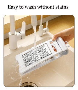 2 mặt phẳng không gỉ tỏi vắt đứng lên Mini thực phẩm khoai tây phô mai vắt đa Rau Shredder và trái cây Slicer vắt tay - Product Image 4