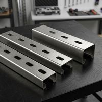 Profilé en acier en forme de C en acier inoxydable - Matériau en tôle galvanisée pour villa et décoration - Anti-corrosion et durable
