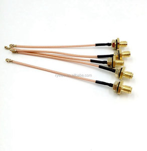 Câble Pigtail UFL RG178 avec connecteur SMA femelle étanche à montage sur panneau arrière et joint en caoutchouc scellé – Vente en gros usine - Product Image 4