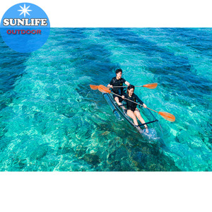 Canoa de cristal para <span class=keywords><strong>Kayak</strong></span> transparente, duradera, doble asiento, certificado CE - Product Image 5