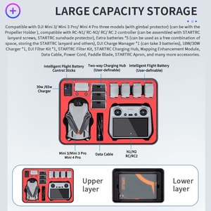 Estuche Protector Rígido Startrc, Carcasa Impermeable, Bolsa de Almacenamiento Portátil para <span class=keywords><strong>Mini</strong></span> 3 4 <span class=keywords><strong>Pro</strong></span> <span class=keywords><strong>DJI</strong></span> RC 2 RC-N123 - Product Image 2