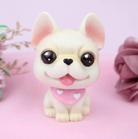 OEM ODM Resin-Wackelkopf-Hundefigur mit anpassbarem Design – Nickender Welpen-Ornament für Geschenke & Dekoration