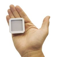 Boîte de rangement pour diamants en plastique, petite, blanche, octogonale, 47x47mm, pour exposition de pierres précieuses, organisateur pour bijouterie