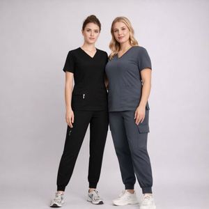 Conjunto de Uniforme Médico Unisex 2026 de Tela Transpirable con Bolsillos con Cremallera, Uniformes Médicos Personalizados de Alta Calidad y Suaves - Product Image 3