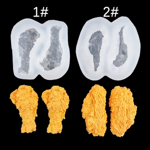แม่พิมพ์ซิลิโคนรูปขา<span class=keywords><strong>ไก่</strong></span><span class=keywords><strong>ทอด</strong></span>สามมิติ สำหรับทำขนม ฟองดองต์ งานแฮนด์เมด จานบาร์บีคิว ตกแต่งช็อกโกแลต มูส - Product Image 1