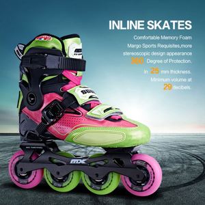 Marque <span class=keywords><strong>célèbre</strong></span> Abec7 Pro, semelle extérieure en Fiber de carbone, Pu 4 roues, patins à roulettes pour femmes - Product Image 6