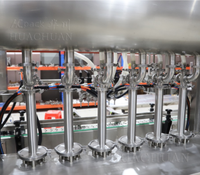 Machine de remplissage pneumatique servo-automatique de haute précision pour bouteilles en plastique/verre de qualité alimentaire, jus, lait, garantie 1 an