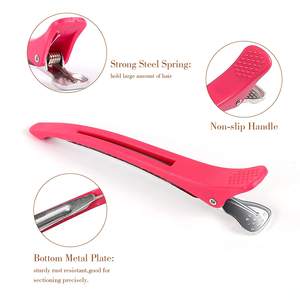 Pinces à cheveux personnalisées avec logo, pinces <span class=keywords><strong>de</strong></span> sectionnement pour coiffure, pinces bec <span class=keywords><strong>de</strong></span> canard pour salon <span class=keywords><strong>de</strong></span> coiffure, accessoires plats, outils <span class=keywords><strong>de</strong></span> coupe <span class=keywords><strong>de</strong></span> cheveux - Product Image 4