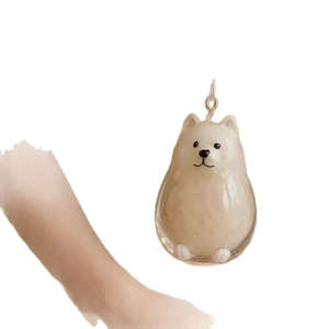 Porte-clés transparent créatif pendentif de rangement pour chien style dessin animé mignon artisanat en plastique pour le stockage des cheveux décorations de voyage portables - Product Image 6
