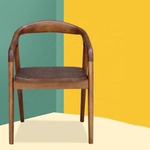 Silla de comedor de madera maciza de lujo antigua, asiento con marco de madera para comedor, restaurante, cafetería y Hotel - Product Image 2