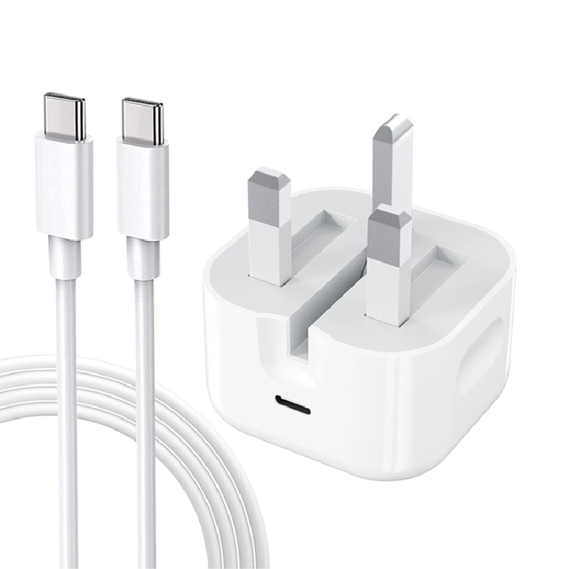 UK Plug 20W USB C Foldable Power Adapter for Chargeur Charger Fast Charging Cable Adapter apple Charger for iphone 16 Chargers